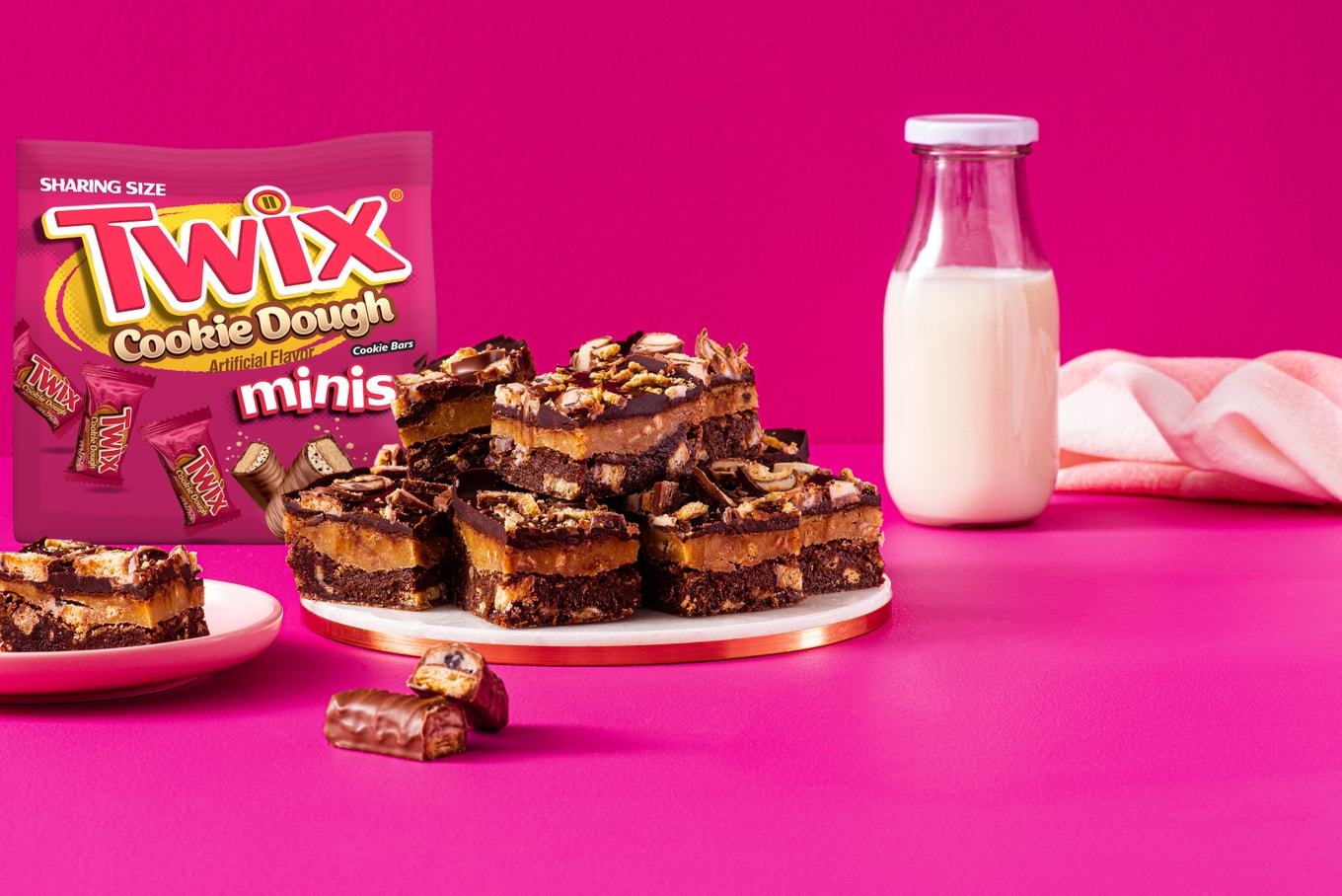 TWIX Cookie Dough Brownie Bars